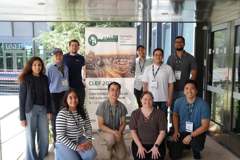 Group photo at CLEF 2025, Madrid, Spain, Sept 10th 2025